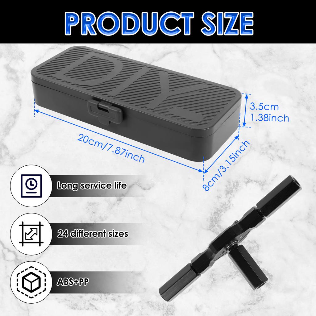 24 in 1 Ratchet Screwdriver Set High Hardness Magnetic Precision Ratcheting Screwdriver Set Efficient Repair for Electronics