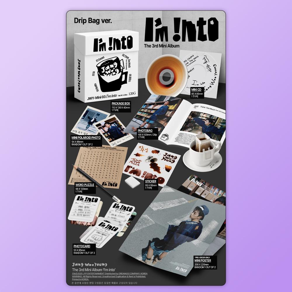 (PRE-ORDER) WOOYOUNG - 3rd Mini Album I’m Into (Drip Bag Ver.)