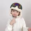 Goggles Ear Protection Hats Warm Plush Pilot Hat Fashion Ski Cap with Glasses  Outdoor