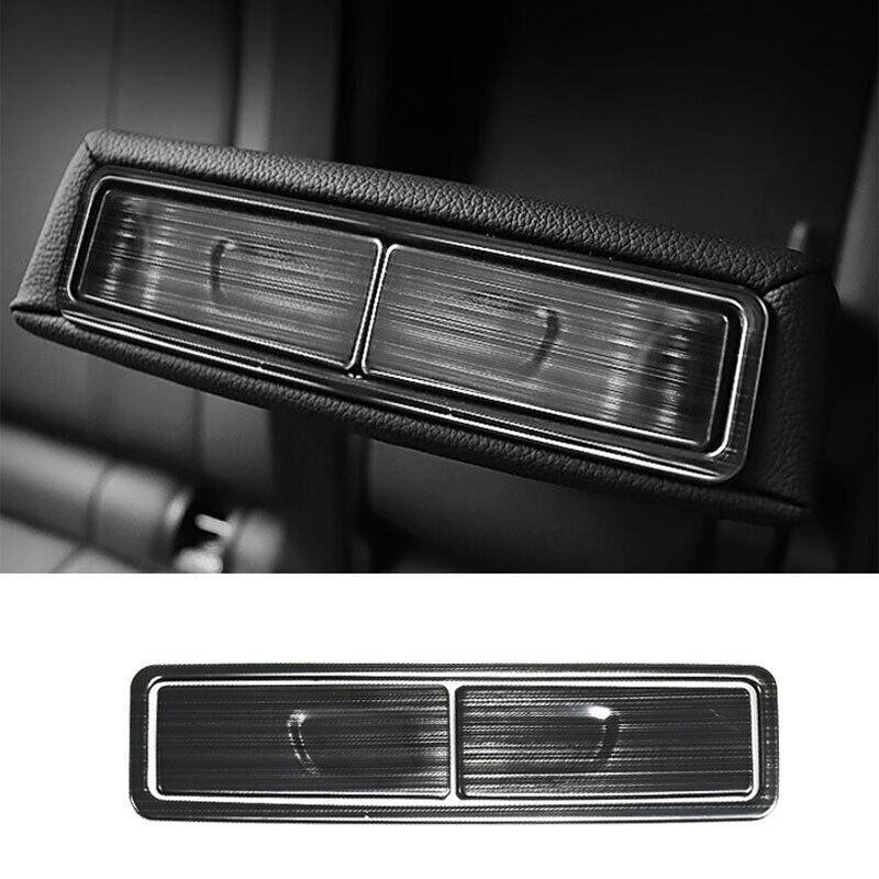 Rear Water Cup Panel Cover Trim 3PCS Fit For Benz GLB W247 - Black Steel