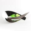 Elegant Irregular Metal & Wood Grain Fruit Bowl Ornament for Home Decor