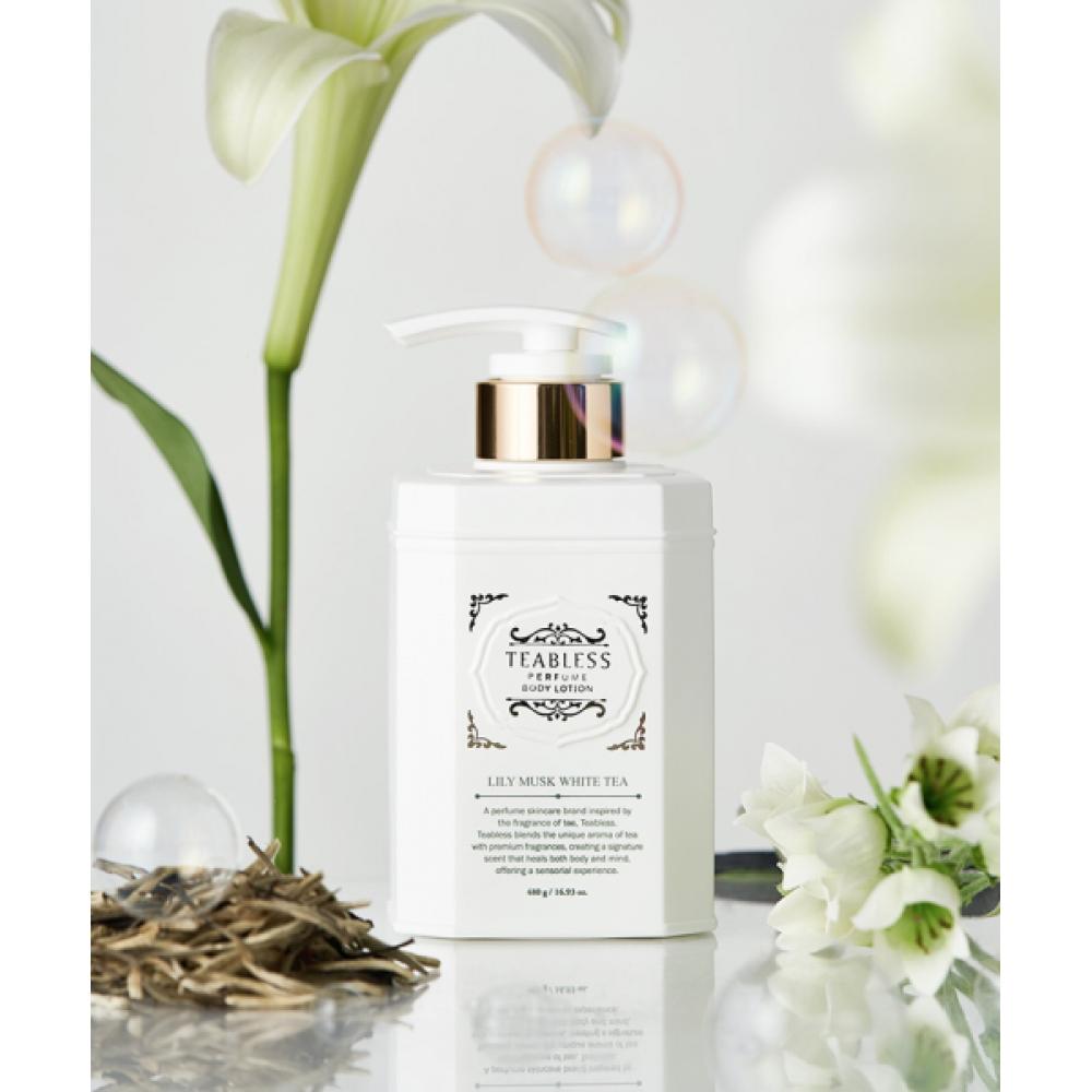 Teabless [White Tea Musk Fragrance] Tibless Lily Musk White Tea Perfume Body Wash 500ml NONE