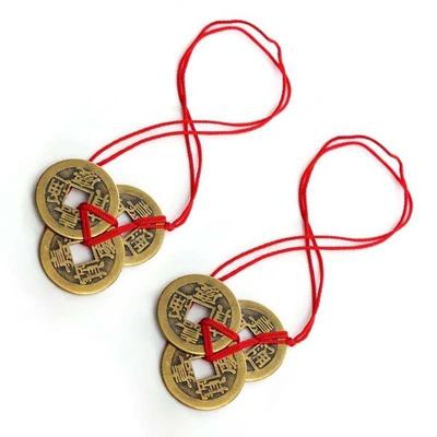 1 moneda china de Feng Shui para la riqueza y el éxito de la suerte.