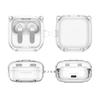 KEYSION HD Transparent Earphone Case for Samsung Galaxy Buds 4 4 Pro Hard PC Shockproof Headphone Cover With Phone Stand Hook