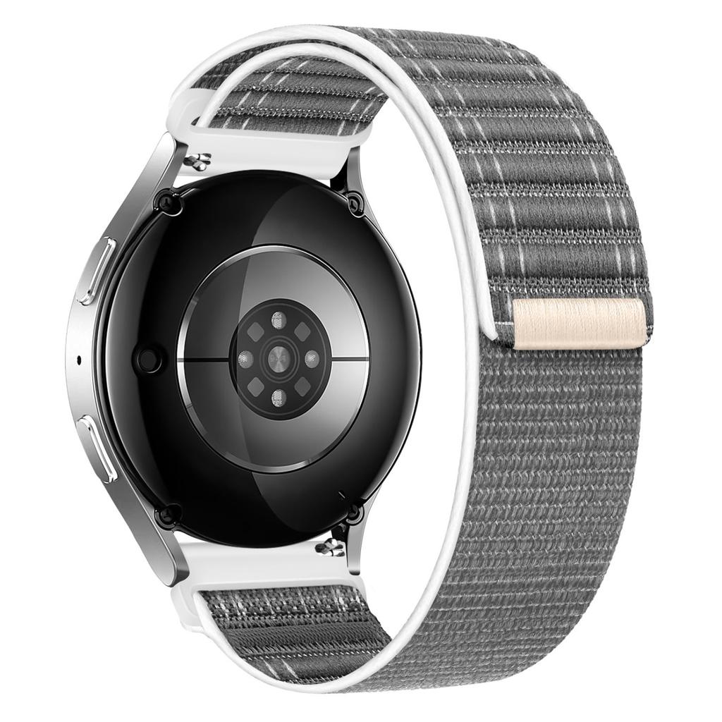 For Huawei Watch GT 6 46mm Nylon Watch Band 22mm Wave Pattern Magic Tape Closure Wrist Strap