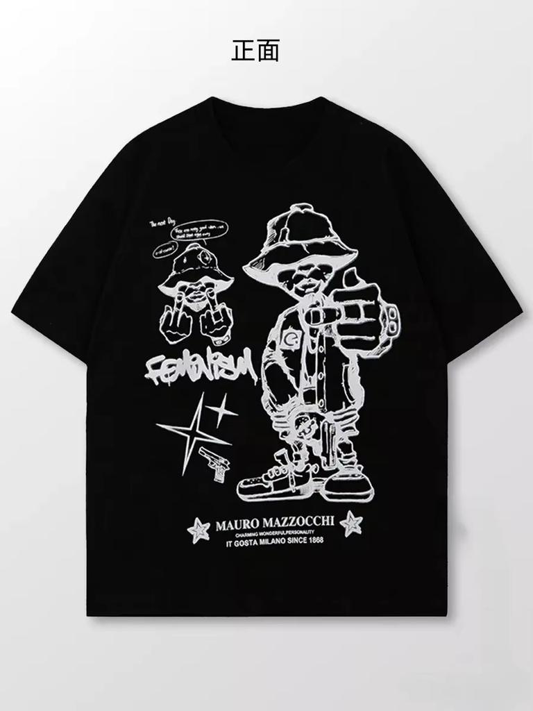 New Spring Summer Men and Women Top T Shirt Summer New Loose Casual Cotton Couple Top Short Sleeve