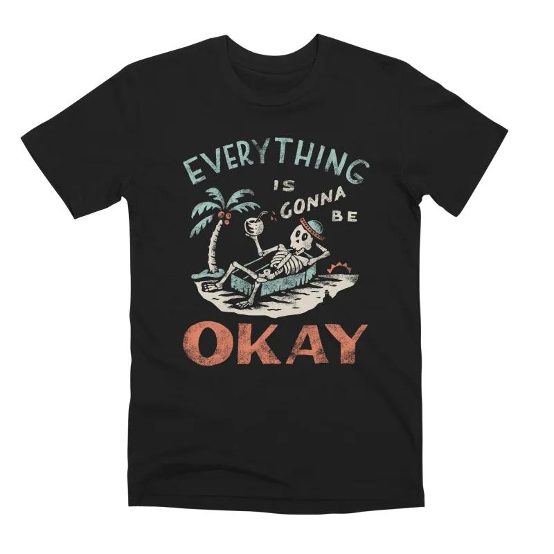 Okay Summer Trend Casual Tshirt Unisexs and Womens Luxury Brand Tops