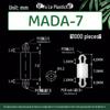 Loose or Bag - MADA-2~22 Aircraft Head Standoff M2.5 Double-Ended Stud for PCB Hole, 2.5mm Cylindrical Head