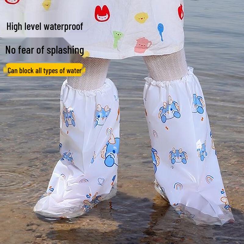 Youao Disposable Thickened Children's Printed Rain Shoe Covers