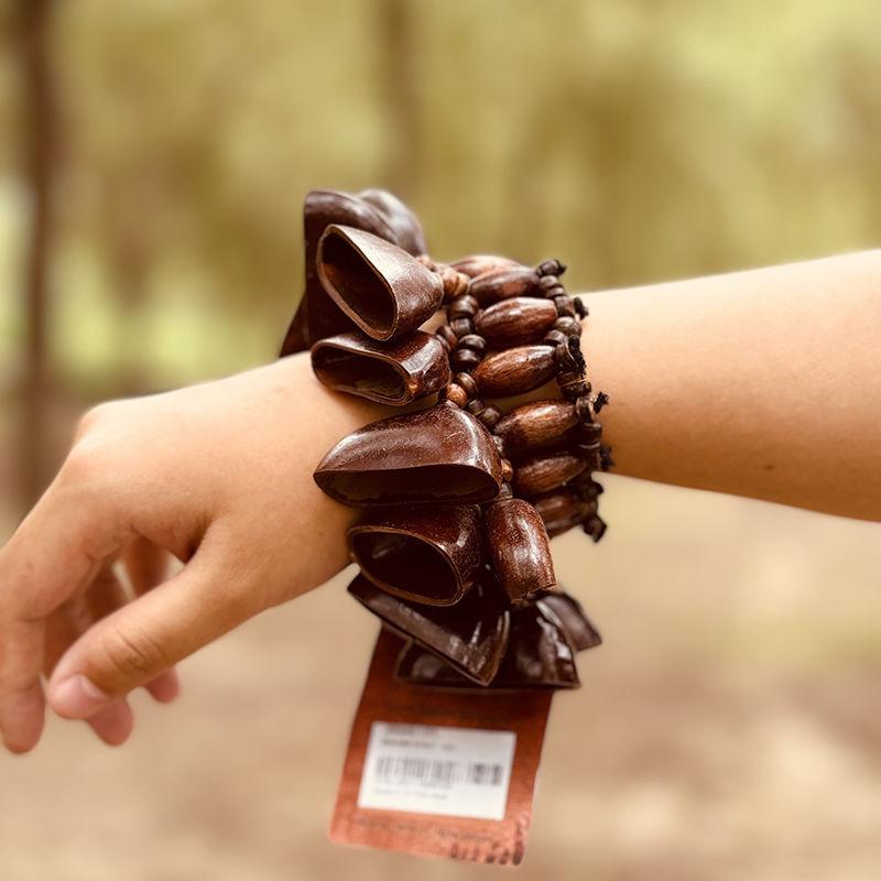 Natural Fruit Shell Handbell Meditation Accompaniment Performance Hand Bells Instrument Musical Instruments Percussion