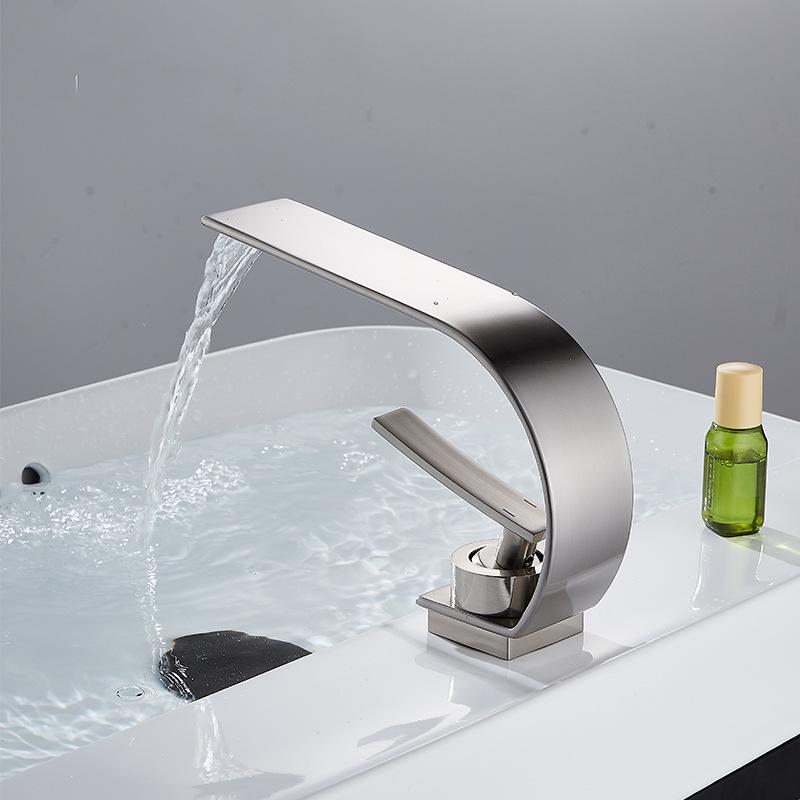 Waterfall Hot and Cold Bathroom Faucet for Sink and Cabinet