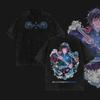 Hot Anime Demon Slayer Iguro Obanai Graphic T-shirt Men Washed Cotton Tshirts Casual Loose T Shirt Harajuku Male Vintage Tops