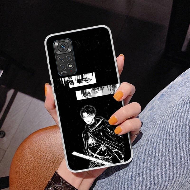 Attack Levi Phone Case For Xiaomi Redmi Note 15 14 13 12S 12 11 Pro Plus 14S 11S 11E 10 10S 11T 5G Personalized Cover Redmi Note