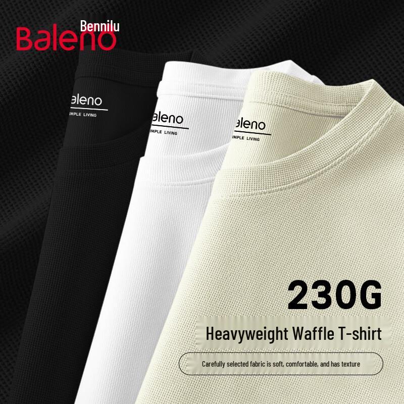 Baleno Men's Waffle Knit Short Sleeve T-Shirt