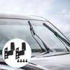 Wiper Blade Adapter, 3392390298 2 Pcs Metal Car Automotive Front Windshield Wiper Arm Adapter Mounting Kit Universal Black with Mounting Screws