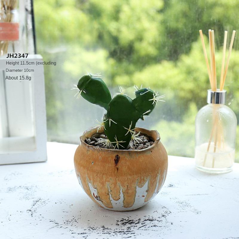 Artificial Cactus Decoration Foam Cactus DIY Micro Landscape Tropical Plants Realistic Succulent Plants Home Office Decor