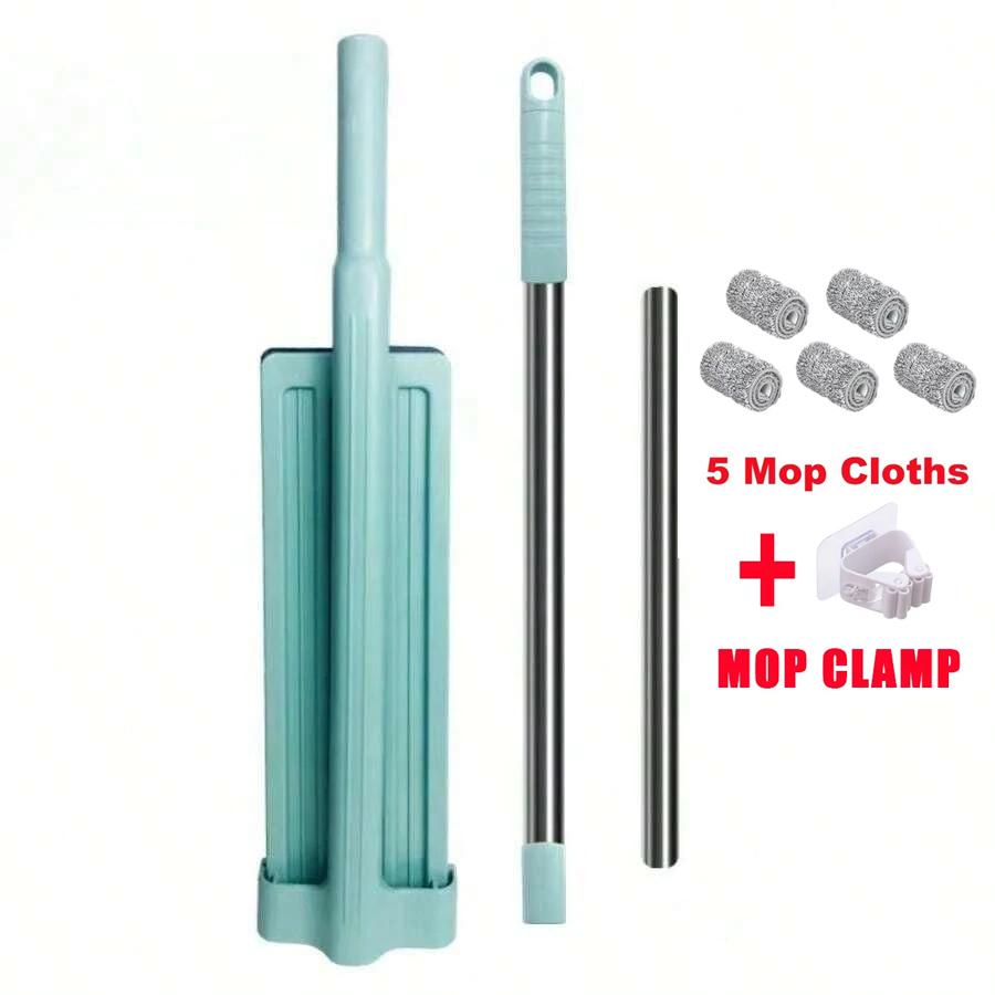 Mop Wet and Dry Dual-purpose Lazy Hands-free Flat Mop Household Dry Rotating Mop Tile Floor No Dead Corner Gap Cleaning Mop