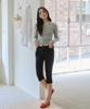 LOVLOV Slim Capri Pants_Black