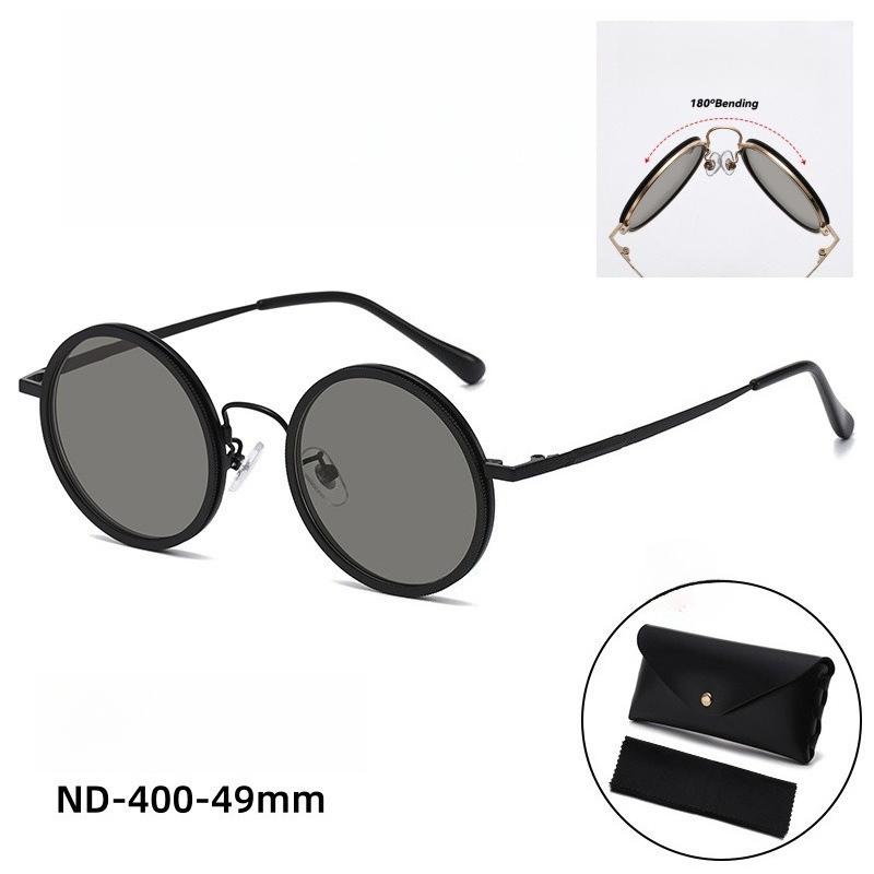 

Manual Adjustment Brightness Polarized Sunglasses Are Foldable Sturdy Durable Lightweight Metal Uv Resistant Glasses
