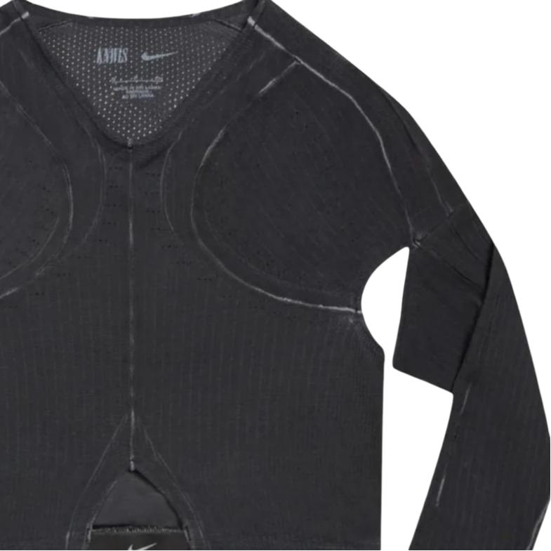 Nike X Knwls Ghost Top Pullover V-Neck Striped Long Sleeve T-Shirt Women Tops IB0265-010