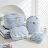 Corduroy Makeup Bag Set 4 Pcs Large Capacity Travel Toiletry Organizer Portable Handbag Cosmetic Pouch for Women Girls