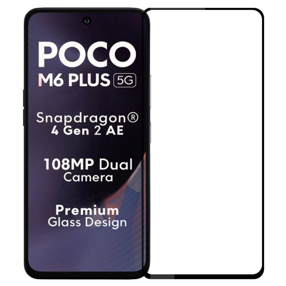 

PINWUYO JK Series-2 для Xiaomi Poco M6 Plus 5G Плівка з високоалюмосилікатного скла 9H Повний захист екрана Type A