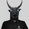 Halloween Ox Mask Animal Cosplay Mask Full Head Latex Mask For Women Man Cosplay Parties, Masquerade Animal Mask