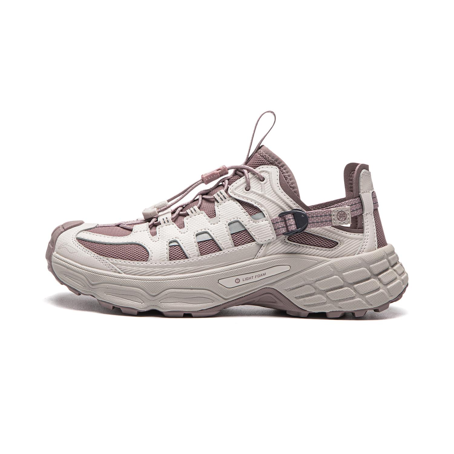 Li Ning Outdoor CF Stream Hiking Shoes Unisex Shoes Purple-Mud-Brown Silver-Fish-Gray AGHW001-7 36⅓