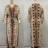 Viskose-Print Urlaubskimono-Cardigan: Long Beach Cover-Up mit Sonnenschutz