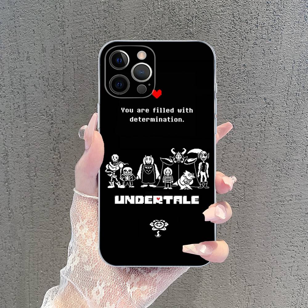 U-Undertale Game For IPhone 17 16 15 14 13 12 11 Pro Max Plus Mini Funda For Transparent Cover