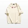 American retro cotton short-sleeved t-shirt women's summer loose large size fat mm catties design sense niche half-sleeved top