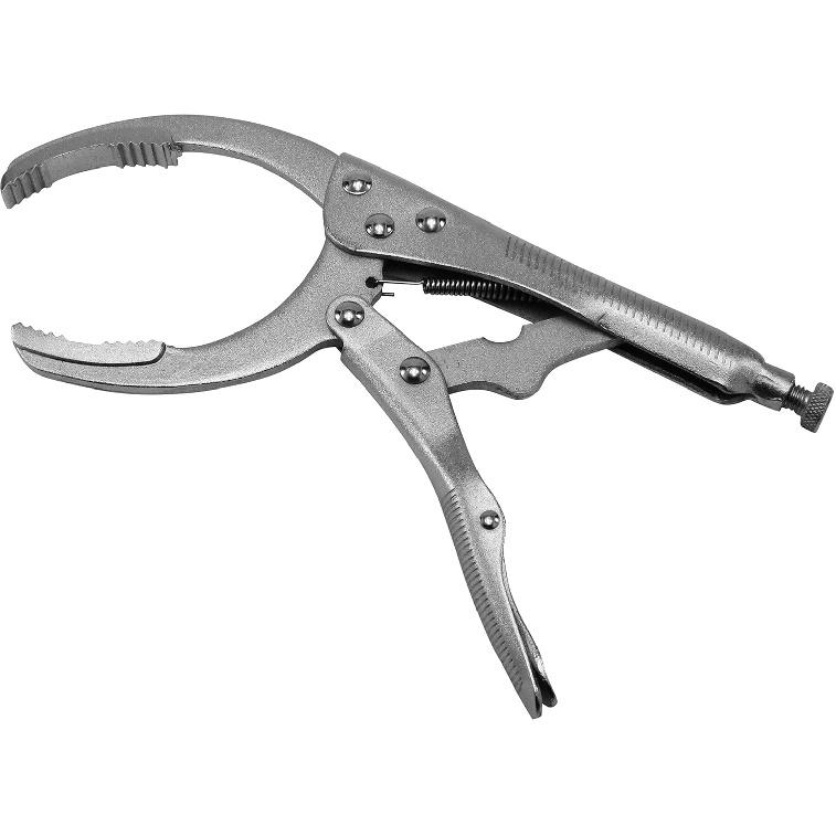 Universal Oil Filter Cap Pliers Wrench – 10 inches Adjustable Locking Claw Clamp – Compatible with Cars and Trucks – Sturdy and Durable