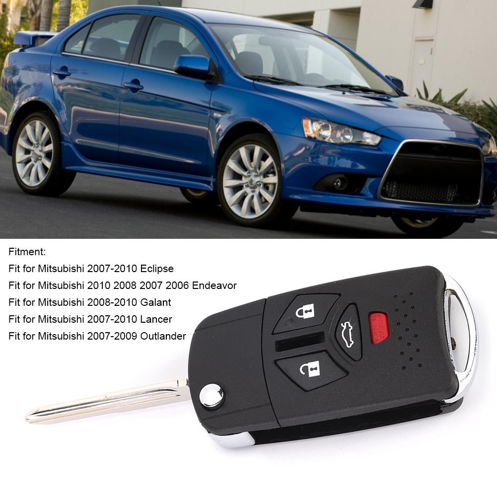 3+1 Button Folding Remote Flip Shell Key Fob Case Cover Fit for Mitsubishi 20072010 Eclipse