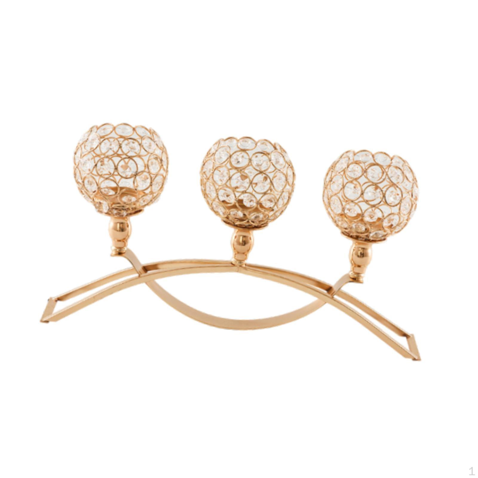 

Подсвечник с тремя ручками, декоративный держатель для чайных свечей, металлический подсвечник для вечеринки, фуршета золотой