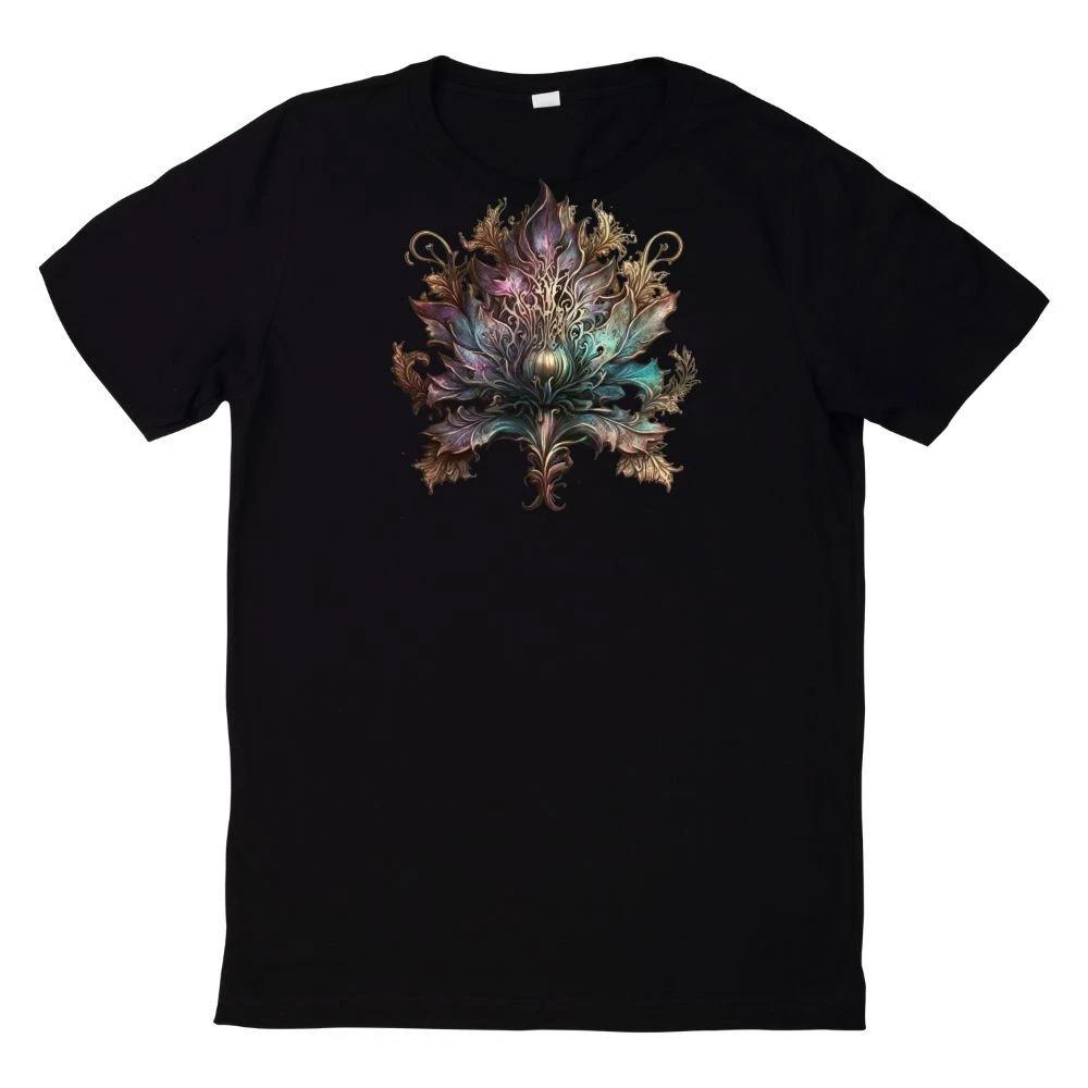 T-Shirt Aquarell Gothic Blume XL