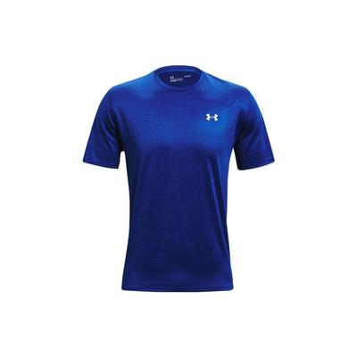 T-shirt girocollo tinta unita da uomo top blu 1361426-400