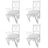 Day and Night - Day and Night Dining Chairs 4 Units White Pine Wood