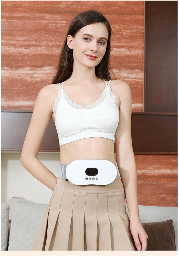 Portable Heated Waist Massage Belt with Vibration and Kneading