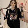 Maternity Summer T-Shirt with Little Horse Print - Loose, Casual Fashion Short Sleeve