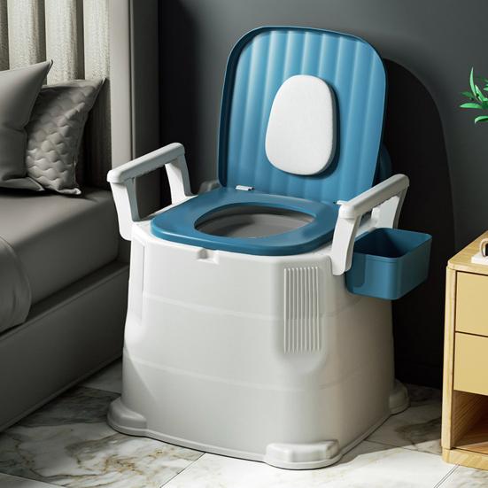 Portable Camping Toilet with Wide Seat for Elder Adults Easy To Clean Stable Portable