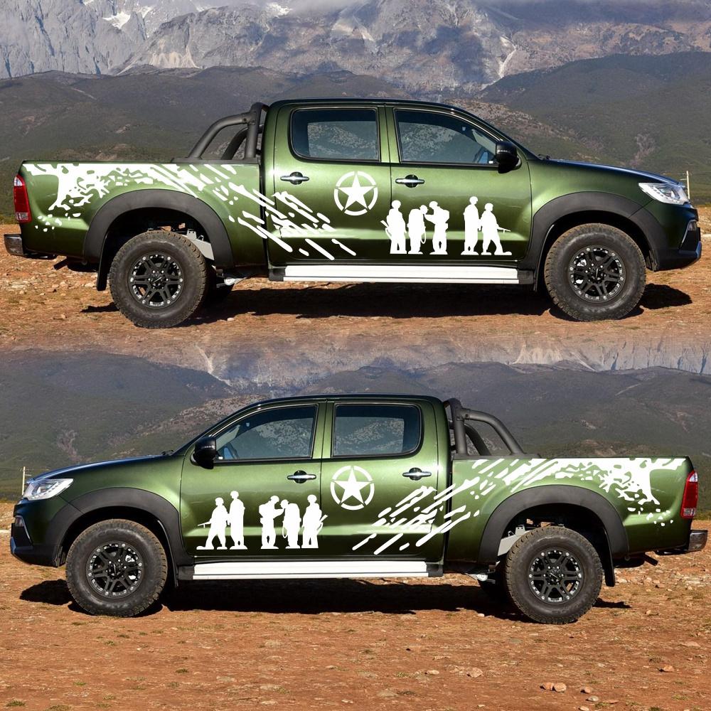 2Pcs Black Vinyl Decal Stickers For Ranger Pickup Truck