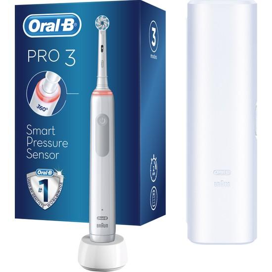 

Зубная щетка Oral-B Pro 3500 с аккумулятором, белая + насадка