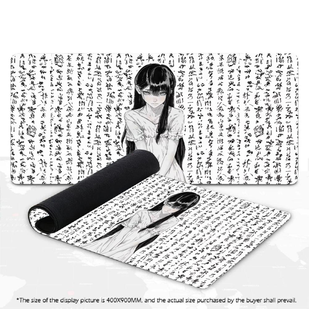 XXL Large Anime Girl Mousepad Cool Manga Character Mousepads Keyboard Mat Deskpad Non-Slip Rubber Mouse Mat For Pc Game Gamer