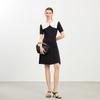 VEROMODA V-Neck Knit A-Line Mini Dress with Bow