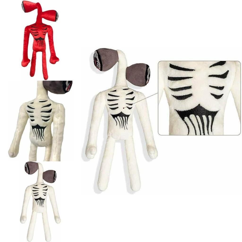 15.7 Inch Siren Head Plush Toy Soft Black And White Horror Stuffed Doll For Kids
