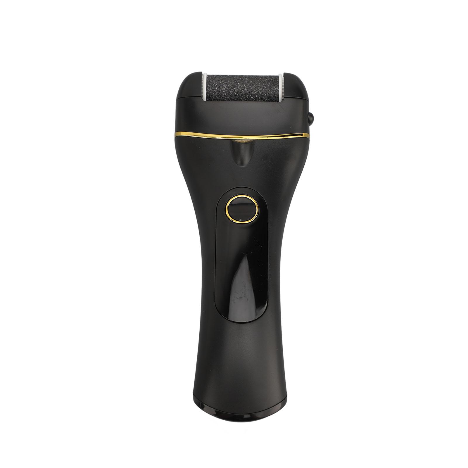 

Электрический инструмент для удаления мозолей на ногах, 2 скорости, 3 ролика, светодиодный дисплей, защита от воды IPX5, электронный чёрный