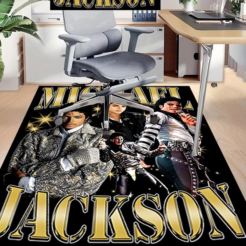 Michael Jackson Star Music Carpet For Playroom Bedroom Living Room Sofa Home Decorkids Game Area Rug Nonslip Floor Mat