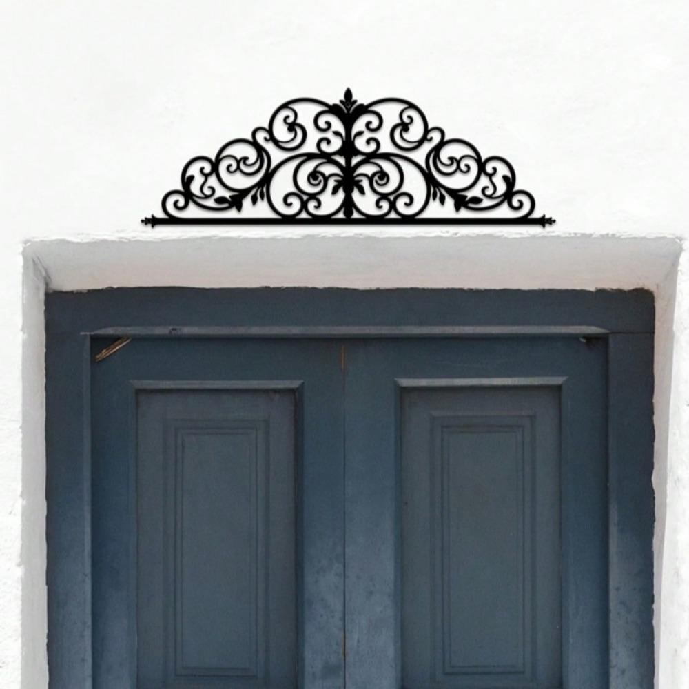 1 STKS Bloemen - Geïnspireerd Metalen Deurkroon Ornament: Verhoog de Deuresthetiek met Boeiende Visuele Charme. Hangende Ornamenten