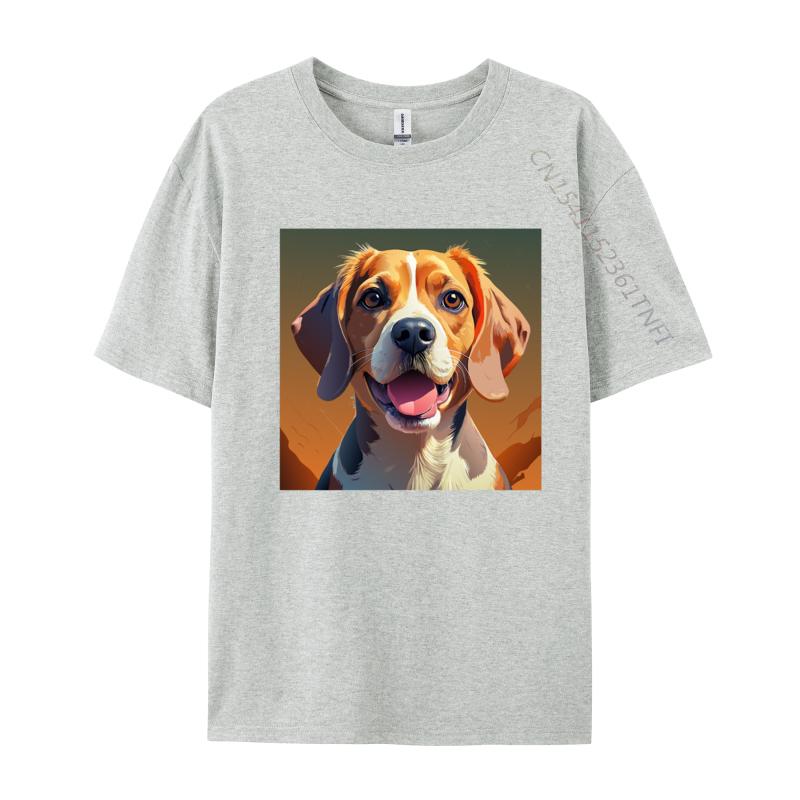 

Beagle Bliss Tshirt Funny TShirts Prevailing Mens Tees Normal Top Tshirts Cotton Green And White Graphic T Shirt S