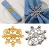 Set of 6 Snowflake Napkin Rings Christmas Napkin Holder Serviette Rings Perfect for Party Gatherings and Celebrations